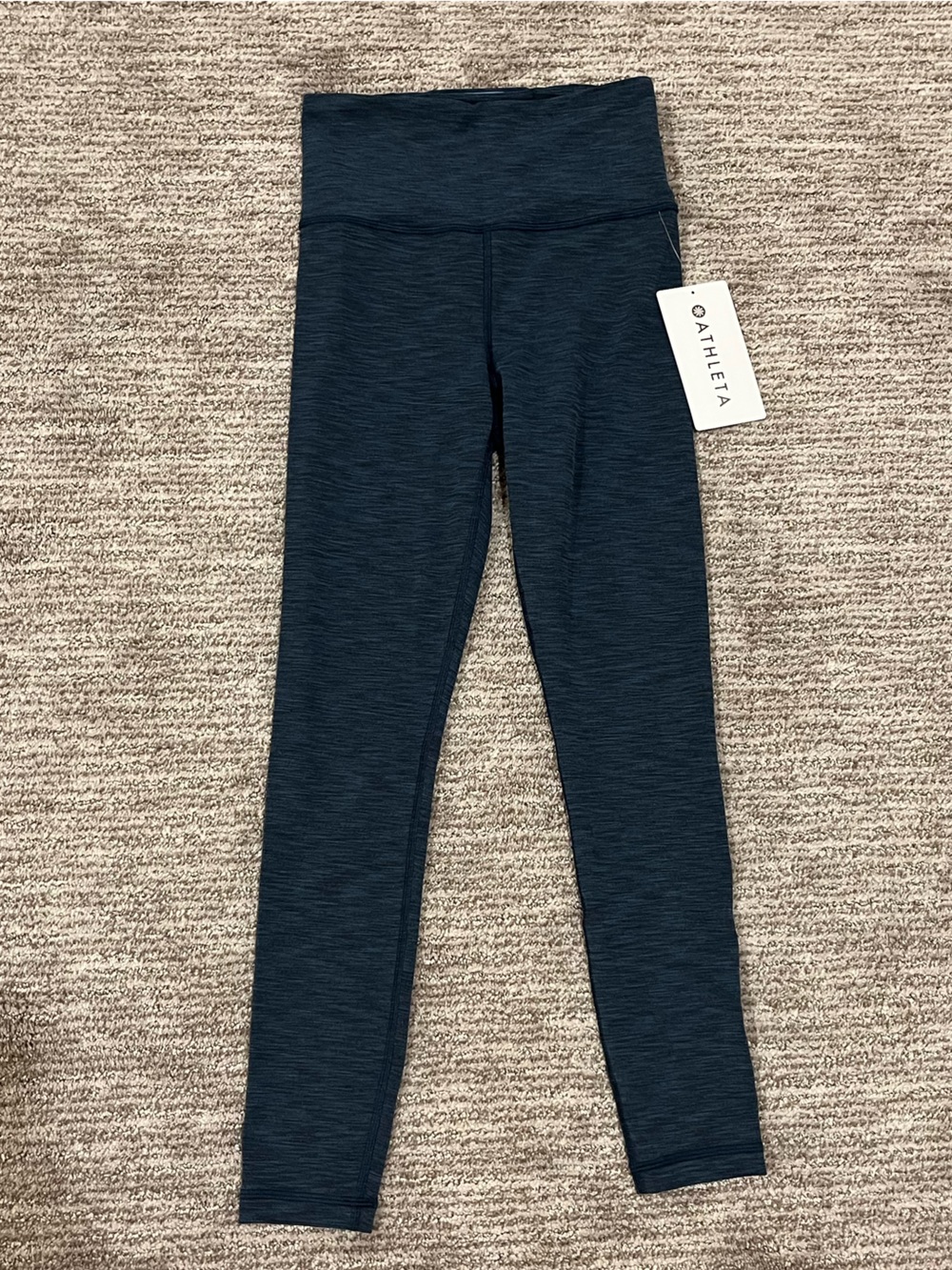 Athleta Navy Heather High-Rise Leggings
